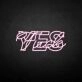YES-fxxk' neon sign