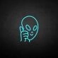 Saucer man' neon sign