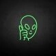 Saucer man' neon sign