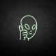 Saucer man' neon sign