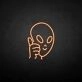 Saucer man' neon sign