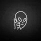 Saucer man' neon sign