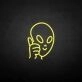 Saucer man' neon sign