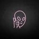 Saucer man' neon sign