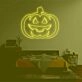 Pumpkin head2' neon sign