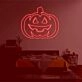 Pumpkin head2' neon sign