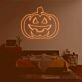 Pumpkin head2' neon sign