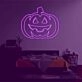 Pumpkin head2' neon sign