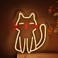 Brighten Up Any Space: Cute Cartoon Cat LED Wall Neon Sign perfect for Kids' Rooms, Nurseries, and Cat Cafes.