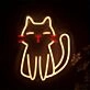 Brighten Up Any Space: Cute Cartoon Cat LED Wall Neon Sign perfect for Kids' Rooms, Nurseries, and Cat Cafes.