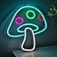 Brighten Up Your Space: Perfect for Home Decor, Kids’ Rooms, and Parties - Cute Mushroom Shaped LED Neon Sign Night Light For