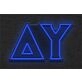 Brighten Up Your Space: Delta Upsilon LED Neon Sign Perfect for Home, Office, Bars, and Events.