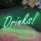Brighten Up Your Bar, Cafe, or Man Cave with Our Vibrant Drinks LED Neon Sign