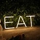 Brighten Your Dining Area, Bar, or Food Event with the Eat Custom LED Light LED Neon Sign.