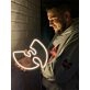 Brighten up Your Home Office and Gaming Room with the Geek LED Neon Sign.