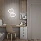 Brighten Your Romantic Evenings and Weddings with Gifts For Her Heart To Heart LED Neon Sign.