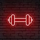 Elevate Your Gym, Office, or Home Gym Space with the Vibrant Gym Barbell LED Neon Sign