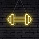 Elevate Your Gym, Office, or Home Gym Space with the Vibrant Gym Barbell LED Neon Sign