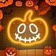 Halloween Pumpkin LED Neon Sign: Perfect for Spooky Home Decor, Themed Parties, and Festive Retail Displays