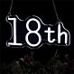 Brighten Up the Celebration: Transform Your Birthday Bash, Home, or Bar with the Happy Birthday 18th LED Neon Sign.