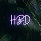 Enhance Your Celebration Ambiance with Happy Birthday Hbd LED Neon Sign for Parties, Homes, and Bars.