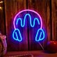 Elevate Your Space: Headphones Style Blue LED Neon Sign for Home Decor, Office Vibes, and Trendy Bar Ambiance