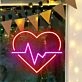 Bring romance and cool vibes to your bedroom, bar, or event with the Heart and Wave LED Neon Sign.