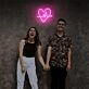 Brighten Up Your Love Space - Ideal for Weddings, Romantic Dinners, and Valentine's Day Decor with Heartbeat LED Heart Shaped LED Neon Sign.