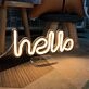 Brighten Up Your Space: Mini Hello LED Neon Sign for Home, Office, and Event Welcomes