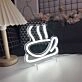 Brighten Your Cafe or Kitchen Ambiance with the Hot Coffee LED Neon Sign.