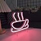 Brighten Your Cafe or Kitchen Ambiance with the Hot Coffee LED Neon Sign.