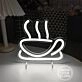 Brighten Your Cafe or Kitchen Ambiance with the Hot Coffee LED Neon Sign.