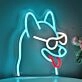 Brighten Your Space with Style: The Husky Dog Wear Sunglasses LED Neon Sign for Bars, Parties, and Chic Home Decor.