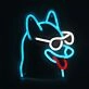 Brighten Your Space with Style: The Husky Dog Wear Sunglasses LED Neon Sign for Bars, Parties, and Chic Home Decor.