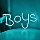 Brighten Up Your Bar, Man Cave, and Game Nights with Ice Blue Boys LED Neon Sign.