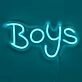 Brighten Up Your Bar, Man Cave, and Game Nights with Ice Blue Boys LED Neon Sign.