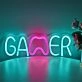Elevate Your Gaming Setup and Light Up Your Party Spaces with the Ice Blue Gamer LED Neon Sign