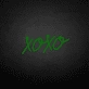 XOXO neon sign