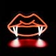 Brighten Your Bar, Party, or Game Room with the LED Neon Light Teeth Mouth Cool Fangs Man Cave.
