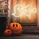 Halloween Neon Sign, Ghost Boo Neon Sign