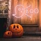 Halloween Neon Sign, Ghost Boo Neon Sign