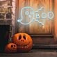 Halloween Neon Sign, Ghost Boo Neon Sign