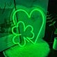 Add a Glow of Good Luck and Romance to Your Home, Office, or Wedding with the Love Shamrock LED Neon Sign