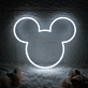 Brighten Your Kids' Room, Play Area, or Birthday Celebrations with the Mickey Mouse LED Neon Sign.