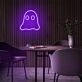 Add a Spooky Glow to Your Halloween Celebrations and Kid's Rooms with the Mini Ghost LED Neon Sign.