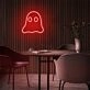 Add a Spooky Glow to Your Halloween Celebrations and Kid's Rooms with the Mini Ghost LED Neon Sign.