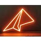 Light Up Your Office or Kid's Room with the Mini Paper Plane LED Neon Sign.