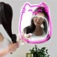 Enhance Your Home, Office, or Store Ambiance with the Enchanting Glow of Mirror Cat LED Neon Sign.