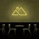 Elevate Your Space: Mountain Ranges Adventure LED Neon Sign for Home Decor, Bars, and Outdoor Adventure Settings