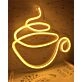 Enhance Your Cafe or Kitchen Ambiance with the Neon Sign Coffee Cup LED Neon Sign - Perfect for Coffee Lovers and Trendy Decor Enthusiasts.